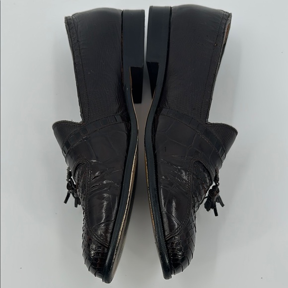 Stacy Adams Brown Leather Loafers Slip-Ons‎ - Picture 3 of 16